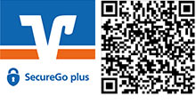 VR SecureGo plus Grafik: VR SecureGo plus-App-Icon inklusive QR-Code